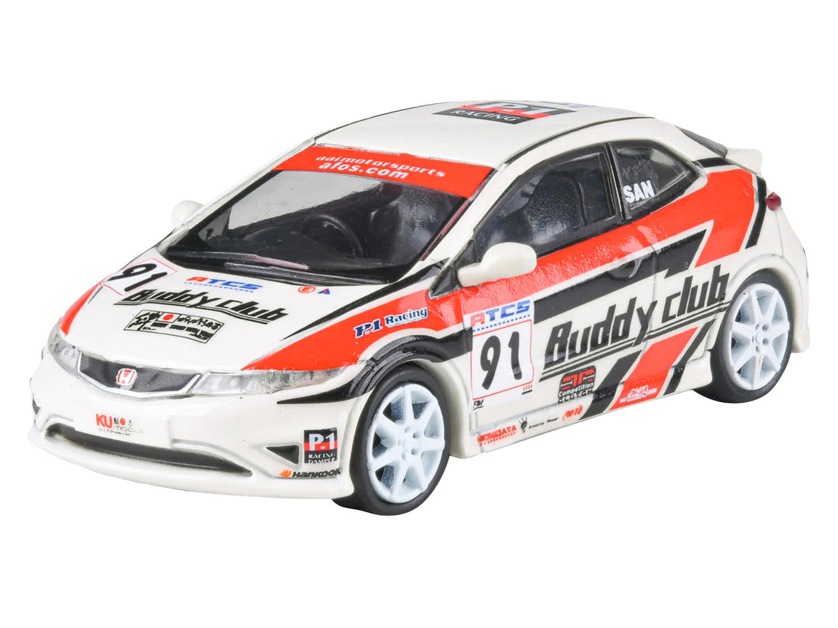 2007 Honda Civic Type R FN2 RHD (Right Hand Drive) #91 "Buddy Club - Asian Touring Car Series" (2012) 1/64 Diecast Model Car by Paragon Models-2