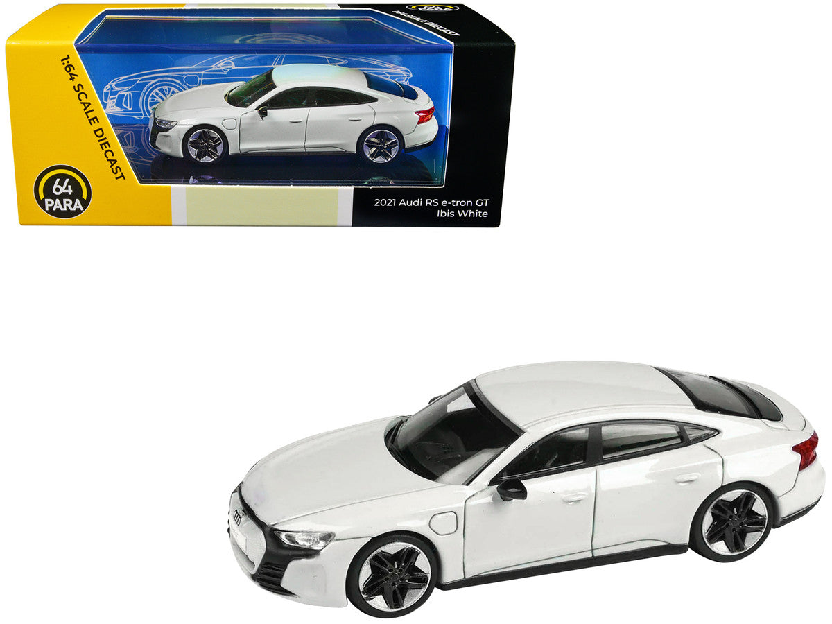Audi E-tron GT RS Ibis White Metallic 1/64 Diecast Model Car by Paragon Models-0