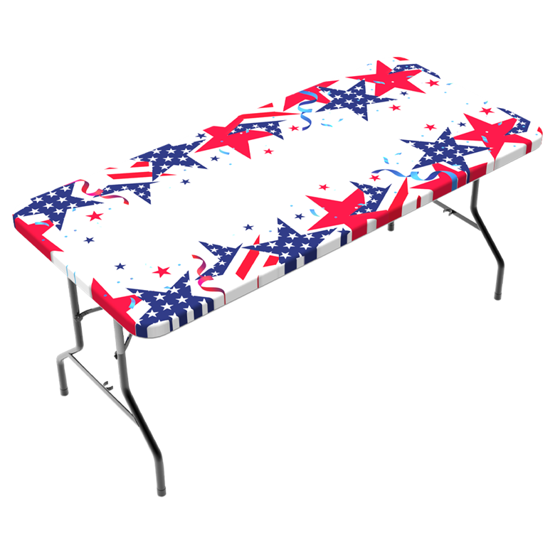 TC Plus 6ft &nbsp;(72 Inch X 30Inch) Tablecloth Patriotic