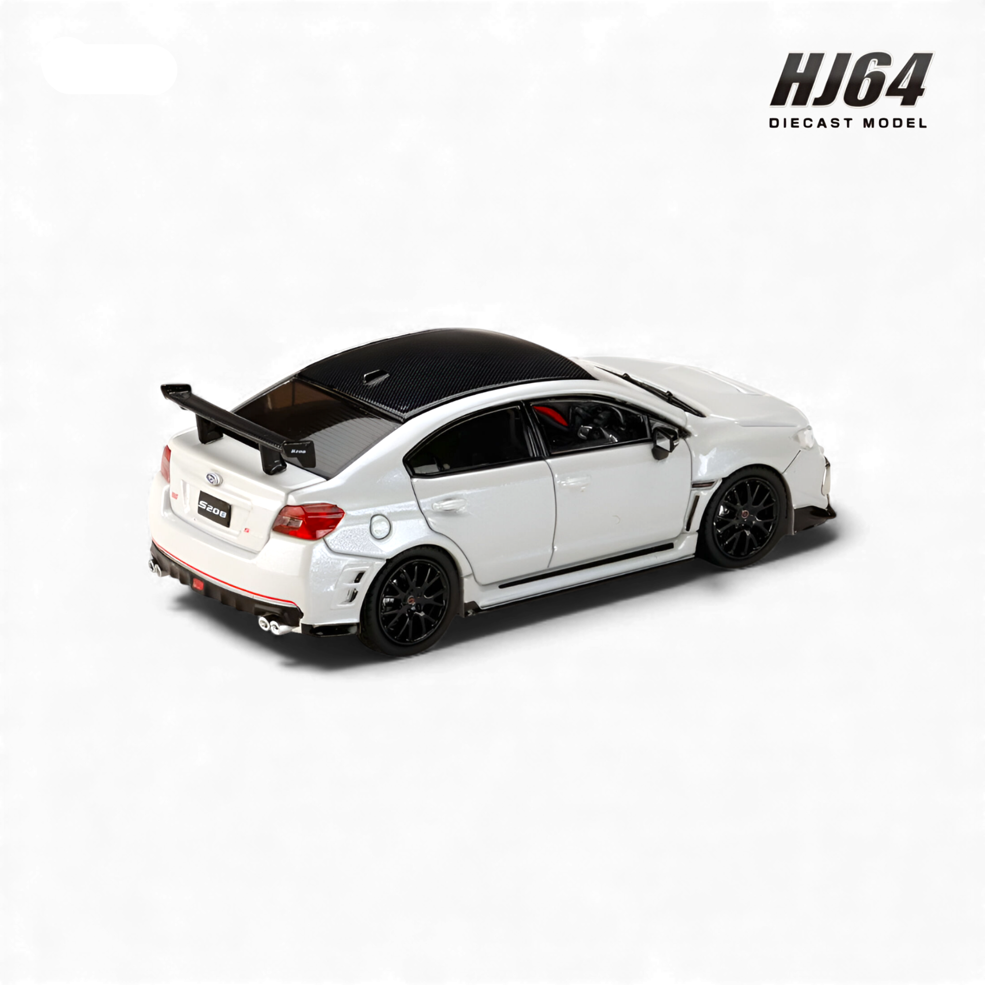 Front three-quarter view of Subaru S208 NBR Challenge Package diecast by Hobby Japan