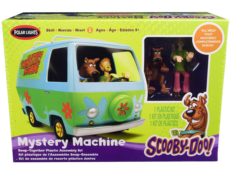 Skill 1 Snap Model Kit The Mystery Machine with Two Figurines (Scooby-Doo and Shaggy) 1/25 Scale Model by Polar Lights-0