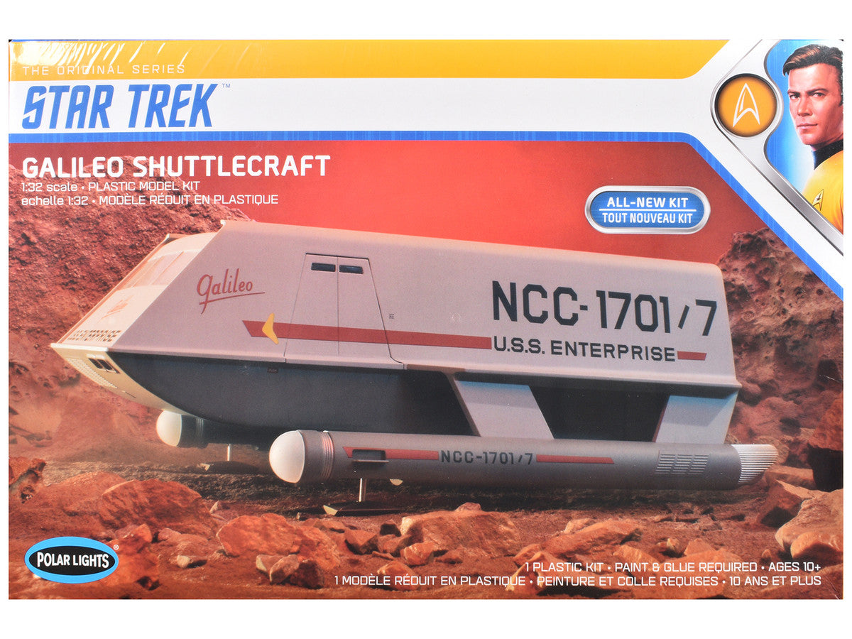 Skill 2 Model Kit Galileo Shuttlecraft "Star Trek: The Original Series" (1966-1968) TV Series 1/32 Scale Model by Polar Lights-0
