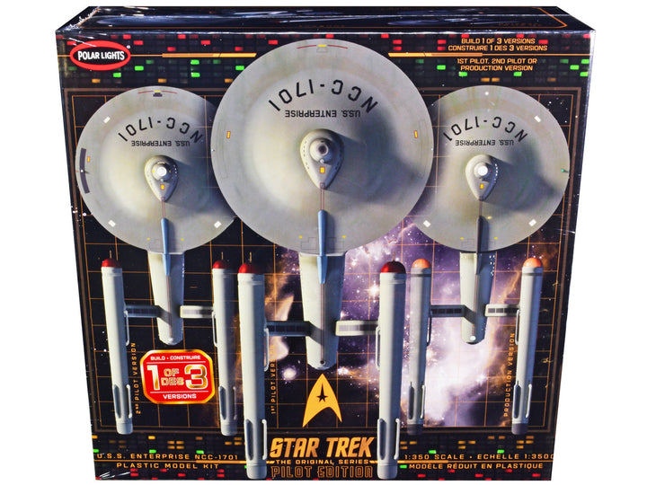 Skill 2 Model Kit U.S.S. Enterprise NCC-1701 Pilot Edition Star Trek 3-in-1 1/350 Scale Model by Polar Lights-0