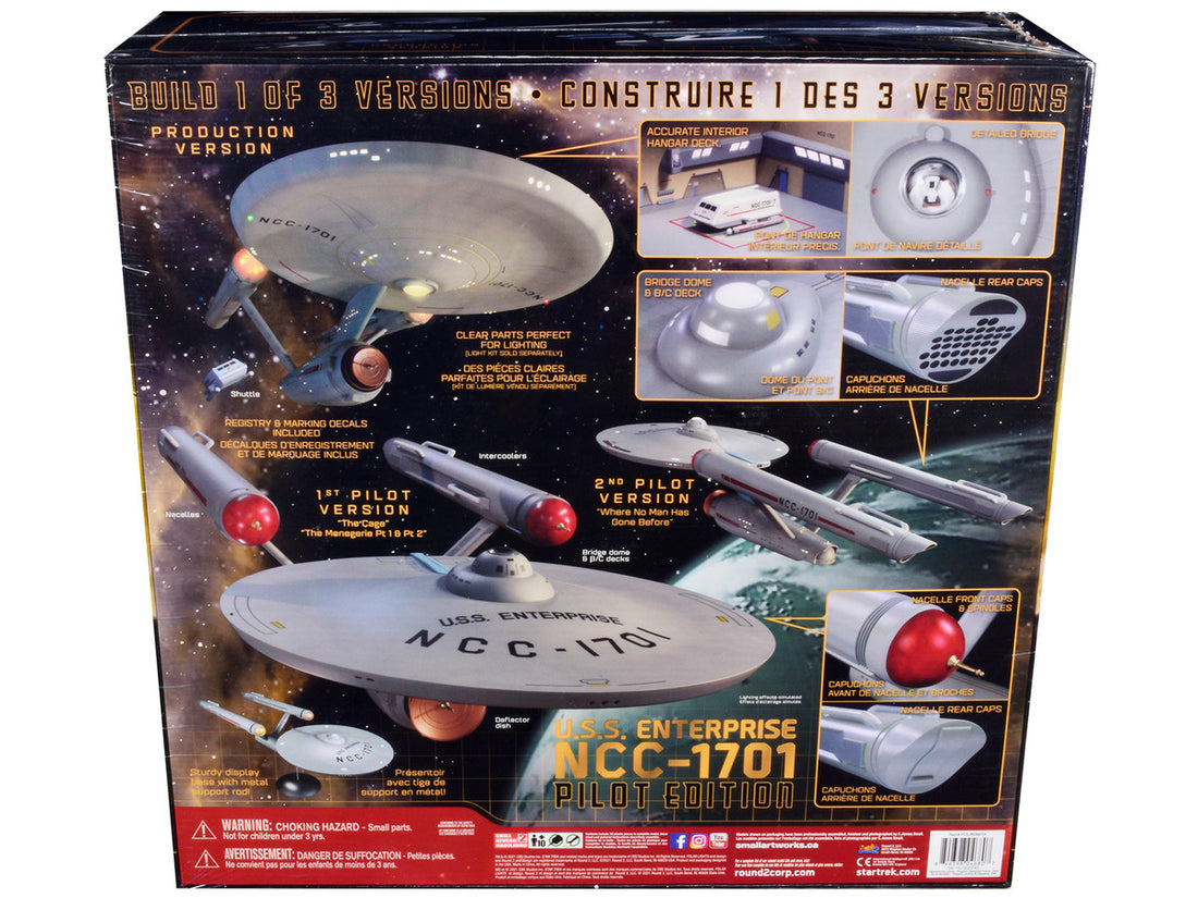 Skill 2 Model Kit U.S.S. Enterprise NCC-1701 Pilot Edition Star Trek 3-in-1 1/350 Scale Model by Polar Lights-3