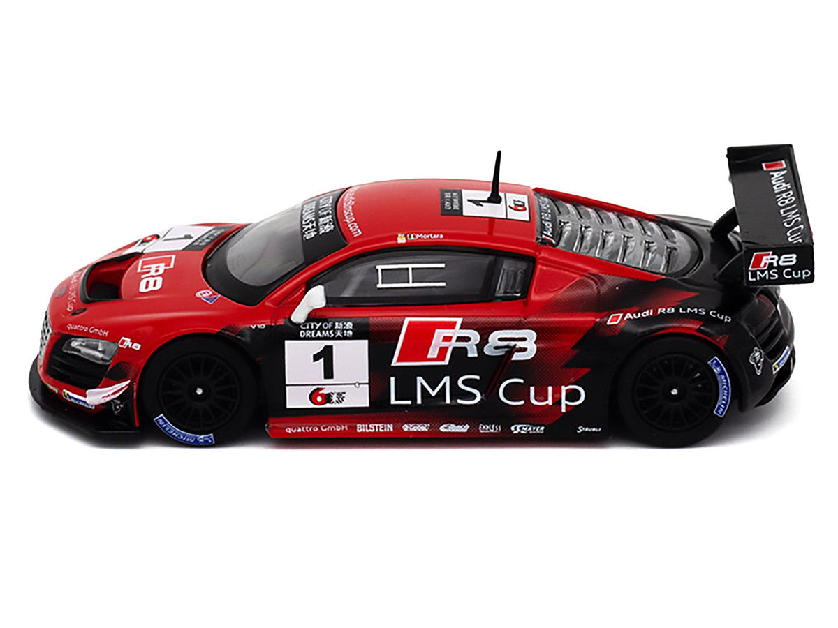 Audi R8 LMS #1 Edoardo Mortara Winner "Macau GT Cup" (2013) 1/64 Diecast Model Car by Pop Race-0