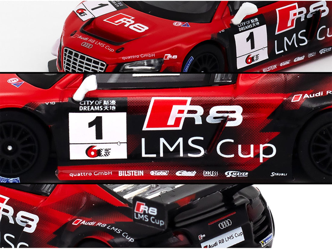 Audi R8 LMS #1 Edoardo Mortara Winner "Macau GT Cup" (2013) 1/64 Diecast Model Car by Pop Race-3