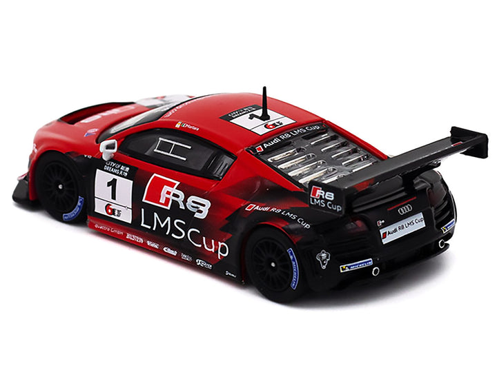 Audi R8 LMS #1 Edoardo Mortara Winner "Macau GT Cup" (2013) 1/64 Diecast Model Car by Pop Race-1