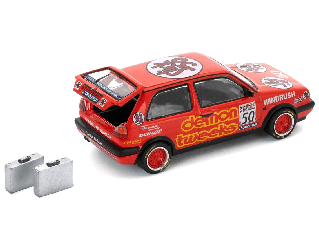 Volkswagen Golf GTI MK2 #50 Demon Tweeks "British Touring Car Championship" (1988) 1/64 Diecast Model Car by Pop Race-0