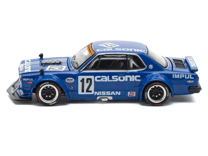 Nissan Skyline GT-R V8 Drift Hakosuka #12 Calsonic 1:64 Pop Race diecast car