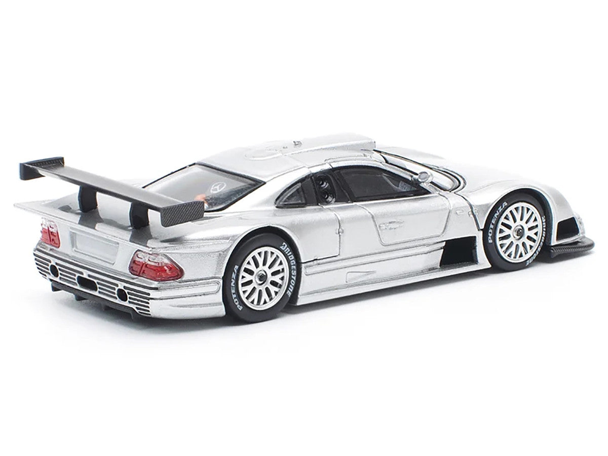 Mercedes-Benz CLK GTR ミニカー Pop Race 1:64 Mercedes-Benz CLK AMG GTR (Silver) Street