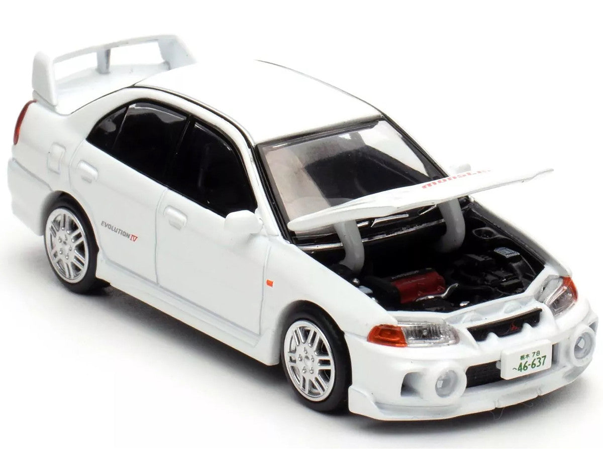 Mitsubishi Lancer Evolution IV RHD (Right Hand Drive) White "Indonesia Diecast Expo 2024 Exclusive" 1/64 Diecast Model Car by Pop Race-2