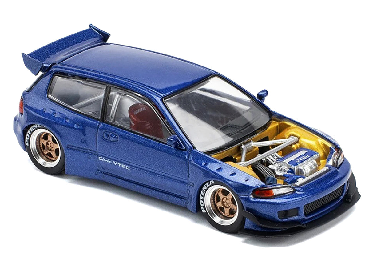 Eg6 Rhd Pandem Civic EG6 VTEC RHD (Right Hand Drive) Blue Metallic with No Hoo ...
