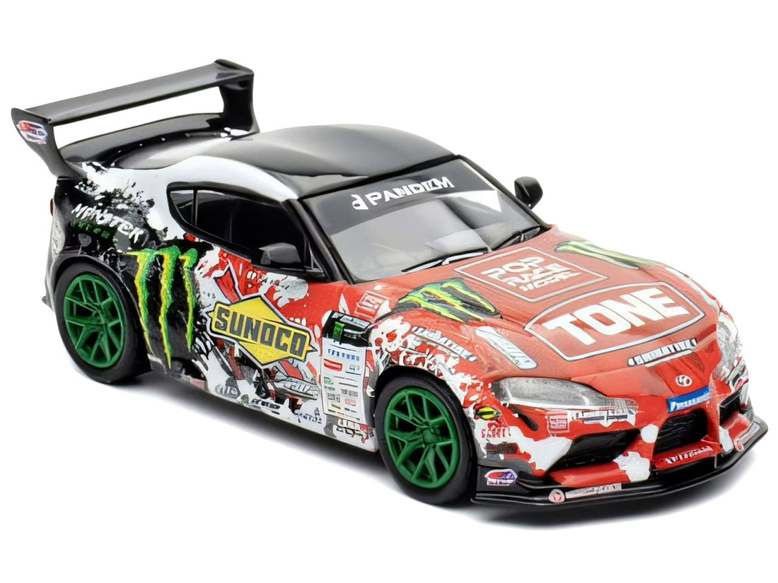 Toyota Pandem GR Supra RHD (Right Hand Drive) Daigo Saito "D1 Grand Prix" (2024) 1/64 Diecast Model Car by Pop Race-1