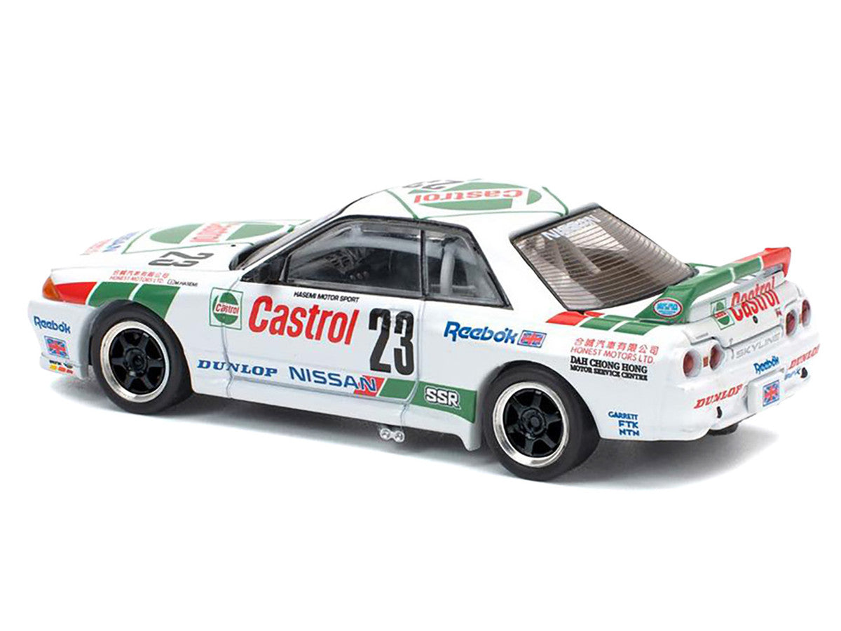 Nissan Skyline GT-R (BNR32) RHD (Right Hand Drive) #23 Winner "Macau Guia Race" (1990) 1/64 Diecast Model Car by Pop Race-3