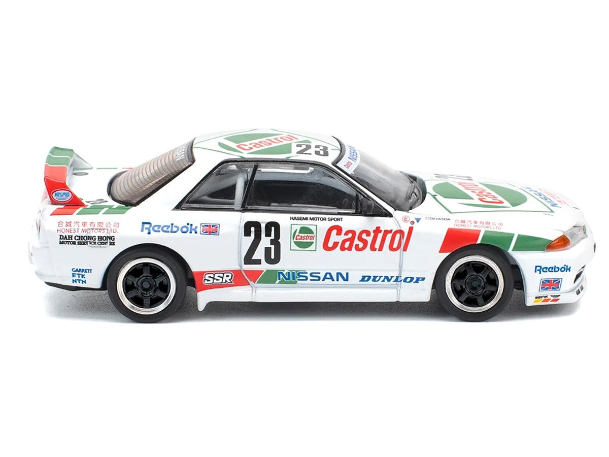 Nissan Skyline GT-R (BNR32) RHD (Right Hand Drive) #23 Winner "Macau Guia Race" (1990) 1/64 Diecast Model Car by Pop Race-2