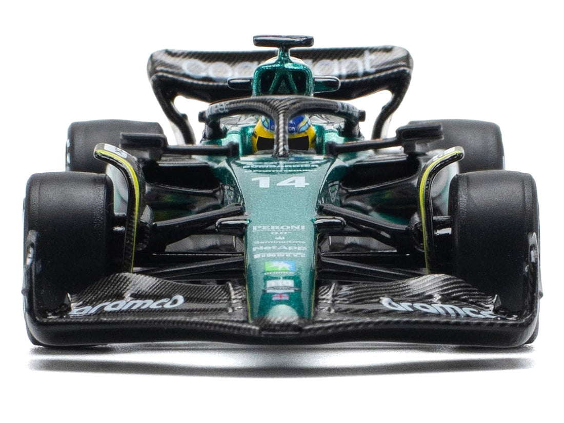 Aston Martin AMR23 #14 Fernando Alonso "Formula One F1 World Championship" (2023) 1/64 Diecast Model Car by Pop Race