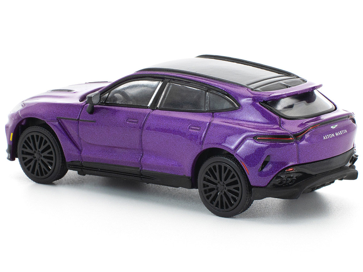 Aston Martin DBX 707 Storm Purple Metallic with Black Top 1/64 Diecast Model Car by Pop Race 3