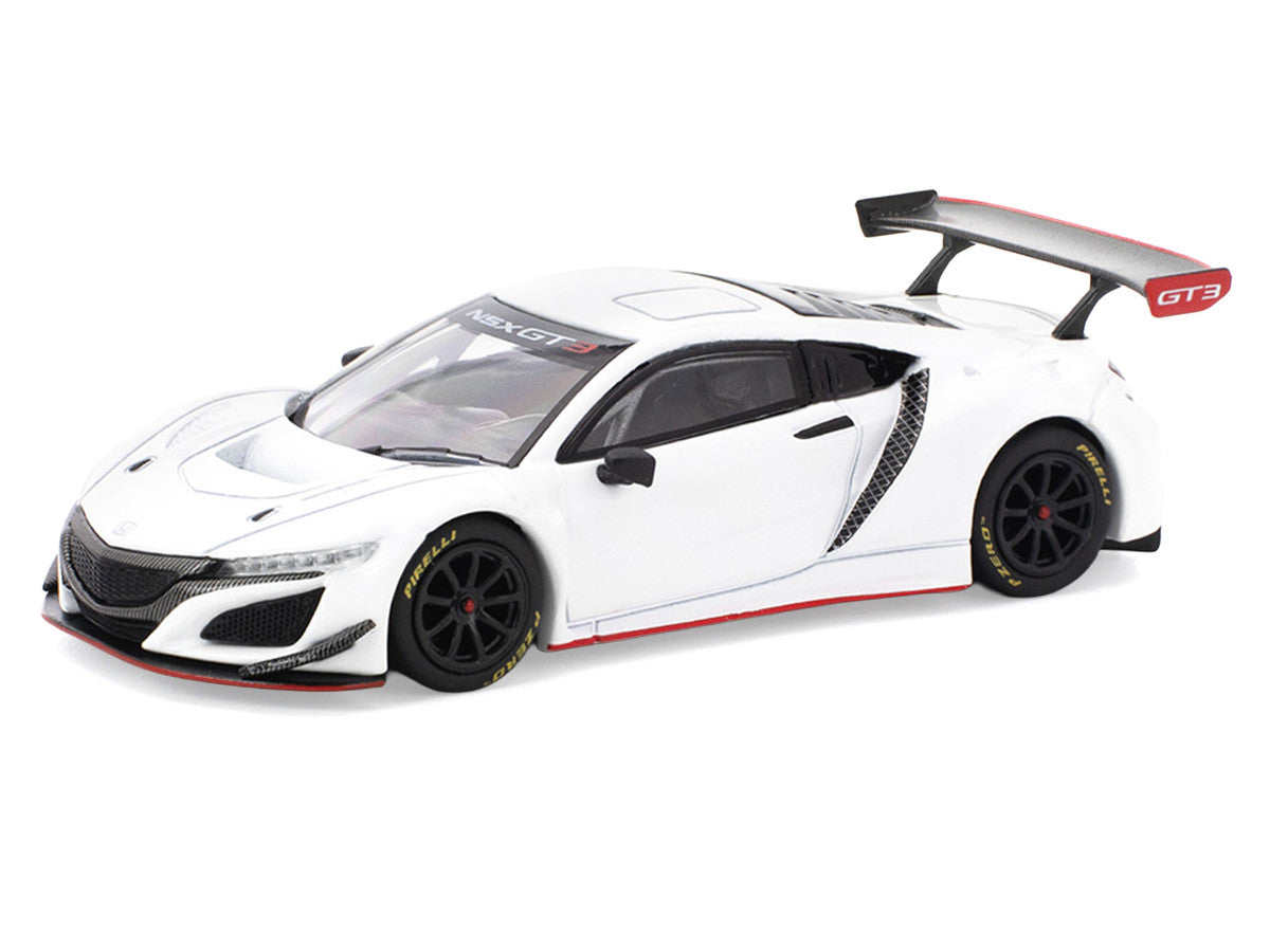 Honda NSX GT3 EVO22 White 1/64 Diecast Model Car by Pop Race