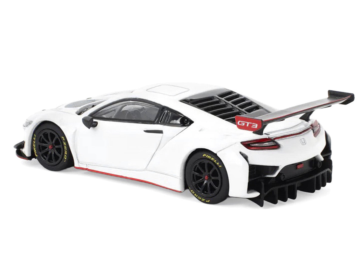 Honda NSX GT3 EVO22 White 1/64 Diecast Model Car by Pop Race