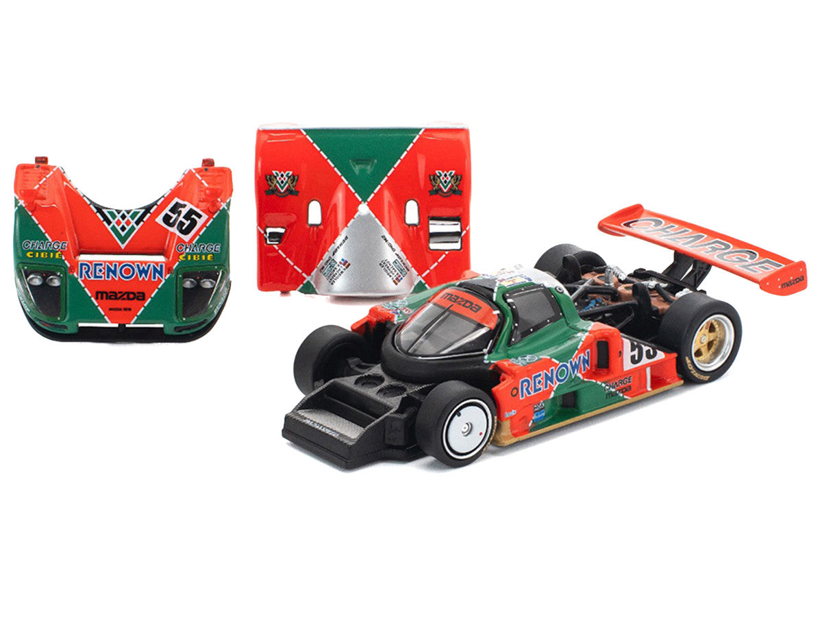 Mazda 787B #55 Johnny Herbert - Volker Weidler - Bertrand Gachot "Mazdaspeed" Winner "24 Hours of Le Mans" (1991) 1/64 Diecast Model Car by Pop Race 2
