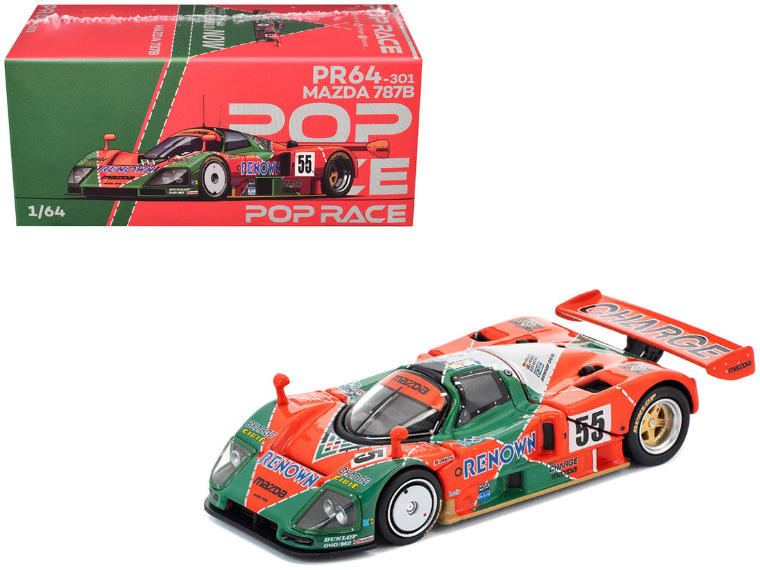 Mazda 787B #55 Johnny Herbert - Volker Weidler - Bertrand Gachot "Mazdaspeed" Winner "24 Hours of Le Mans" (1991) 1/64 Diecast Model Car by Pop Race 4