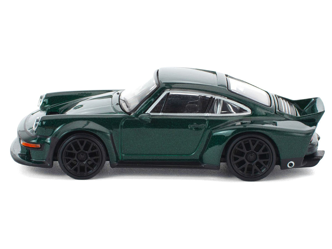 Singer DLS Turbo Green Metallic 1/64 Diecast Model Car by Pop Race