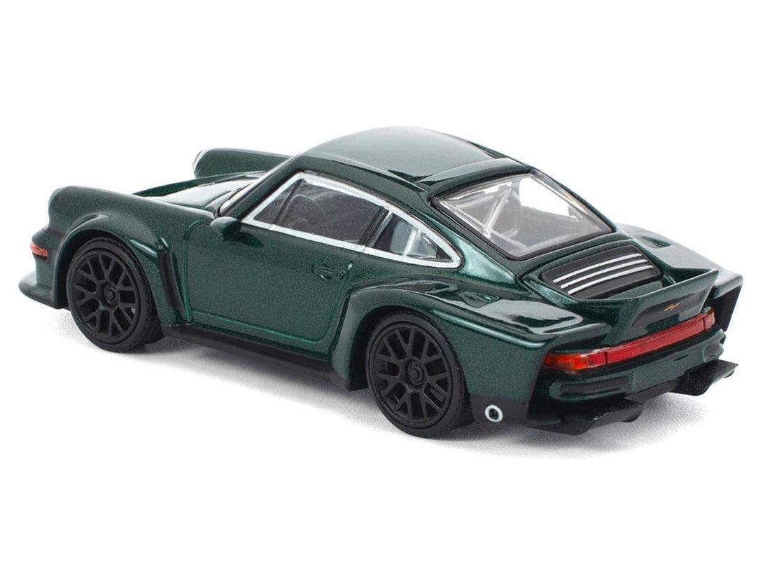 Singer DLS Turbo Green Metallic 1/64 Diecast Model Car by Pop Race
