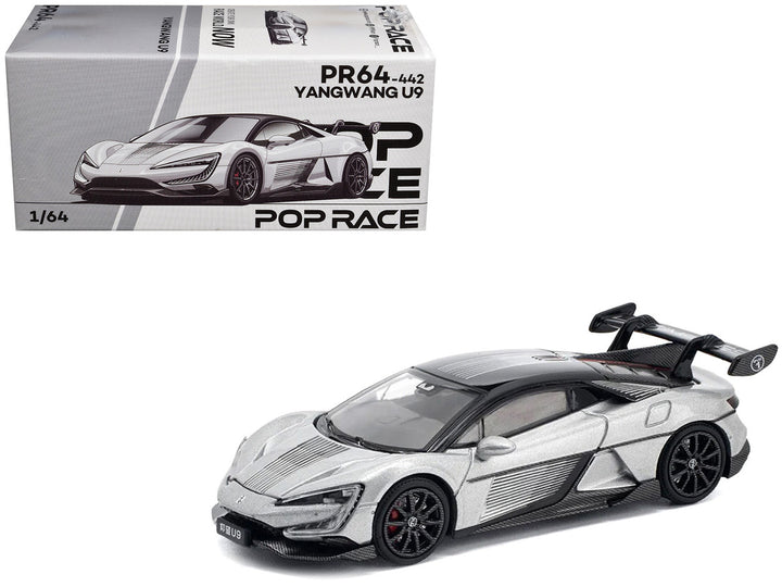 Yangwang U9 1:64 diecast model with original Pop Race collector packaging