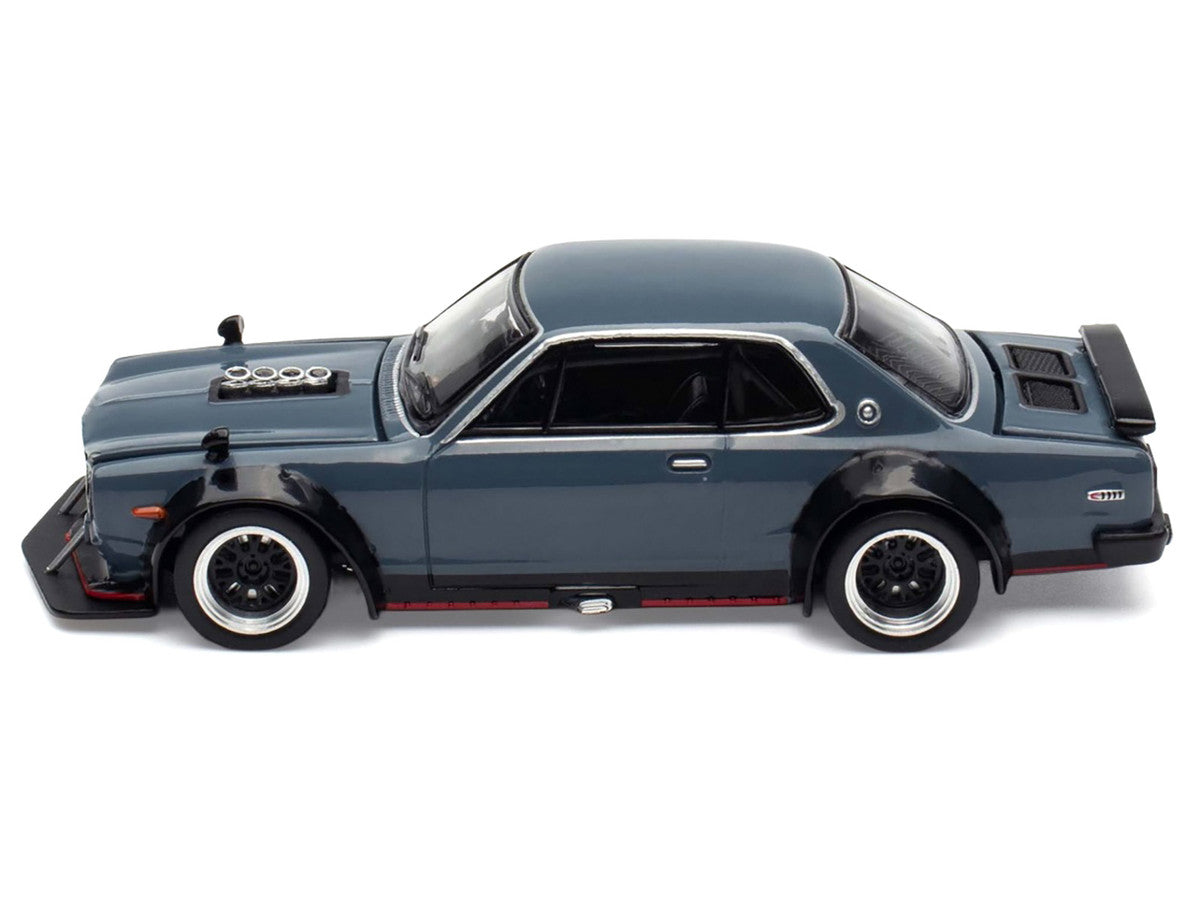 Nissan Skyline GT-R V8 Drift "Hakosuka" RHD (Right Hand Drive) Gray "Tokyo Auto Salon Hong Kong 2025" Special Edition 1/64 Diecast Model Car by Pop Race
