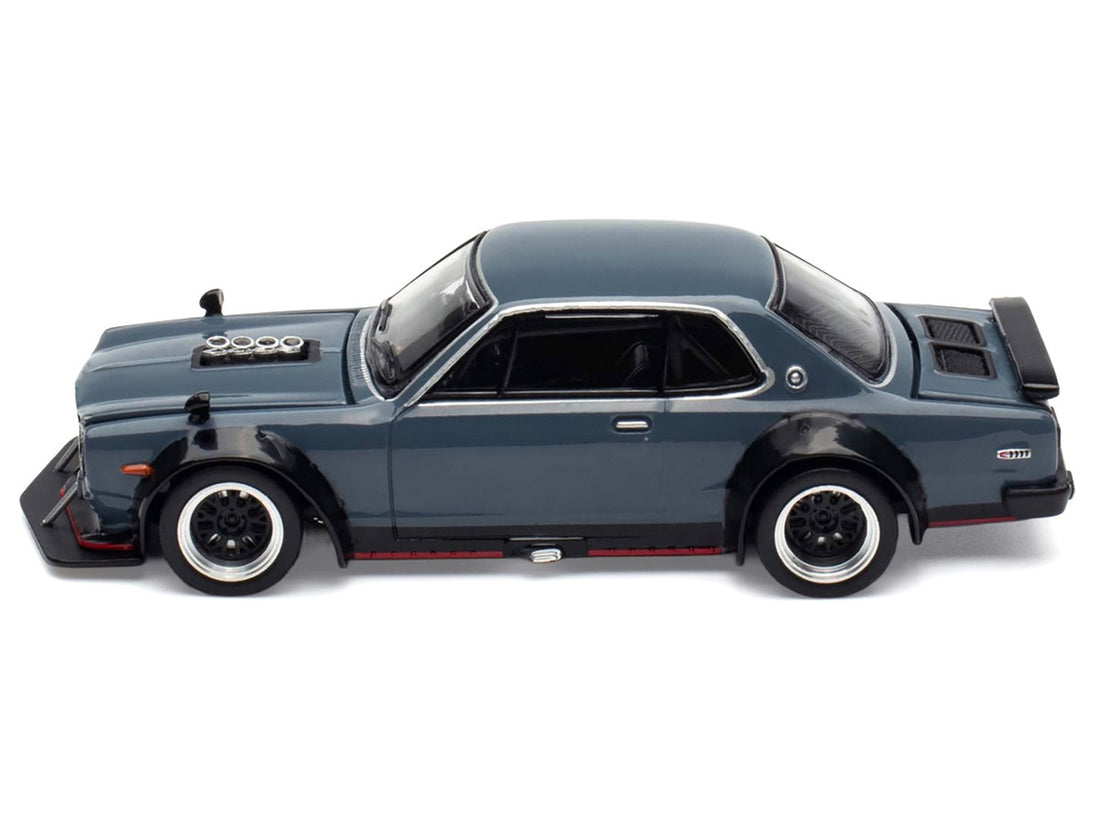 Nissan Skyline GT-R V8 Drift "Hakosuka" RHD (Right Hand Drive) Gray "Tokyo Auto Salon Hong Kong 2025" Special Edition 1/64 Diecast Model Car by Pop Race