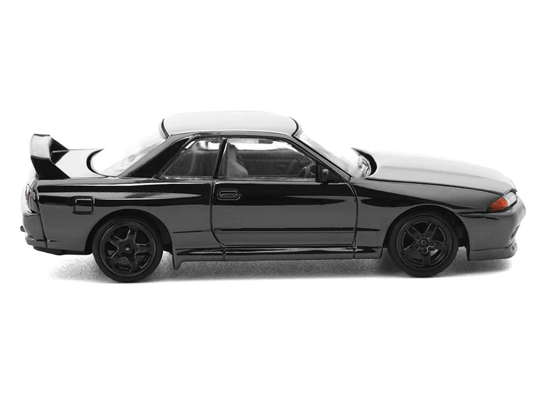 GTR R32 RHD (Right Hand Drive) Dark Chrome "The Dark Chrome Series" 1/64 Die Cast Model Car by Pop Race