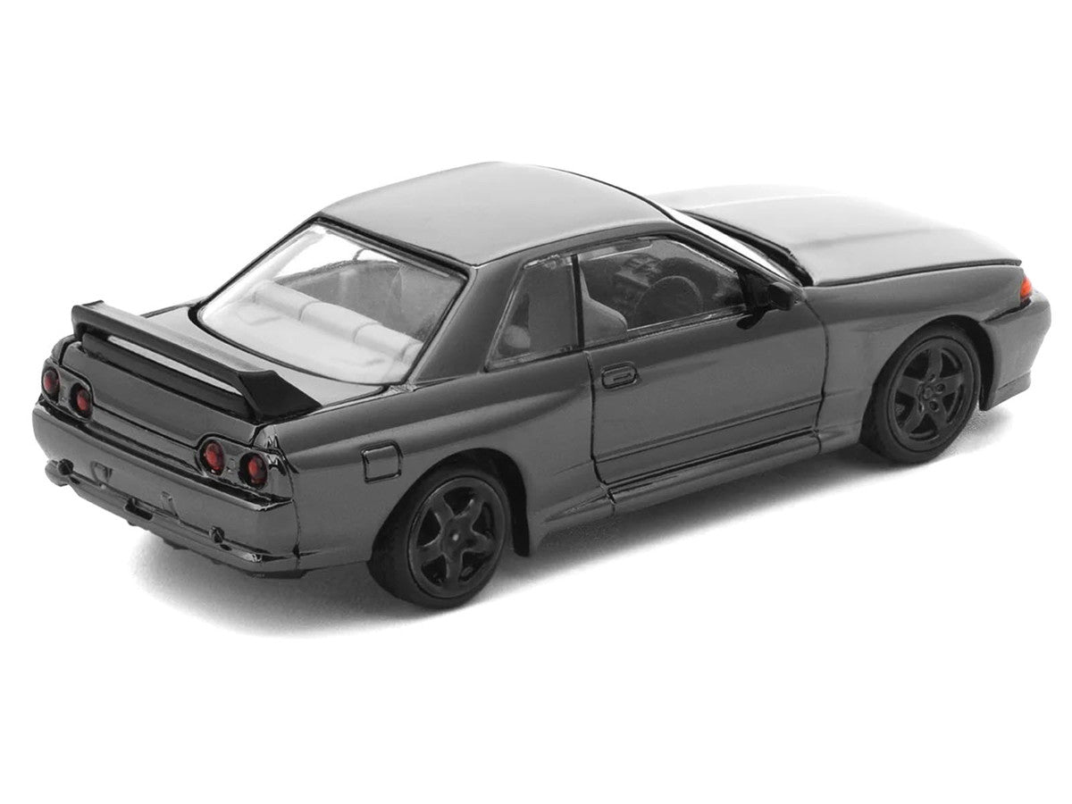 GTR R32 RHD (Right Hand Drive) Dark Chrome "The Dark Chrome Series" 1/64 Die Cast Model Car by Pop Race