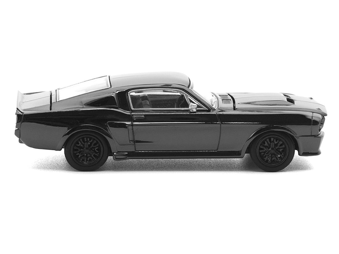 Shelby Mustang GT500 Dark Chrome "The Dark Chrome Series" 1/64 Die Cast Model Car by Pop Race