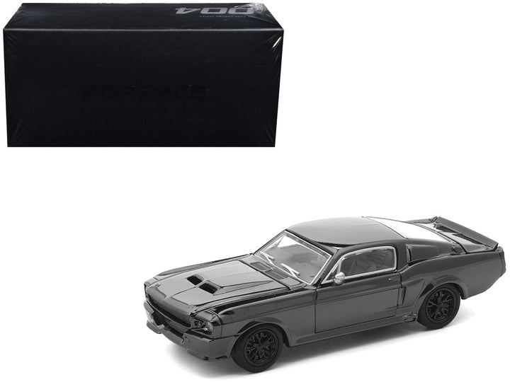 Nissan Skyline GT-R R32 Dark Chrome 1:64 Pop Race model with display packaging