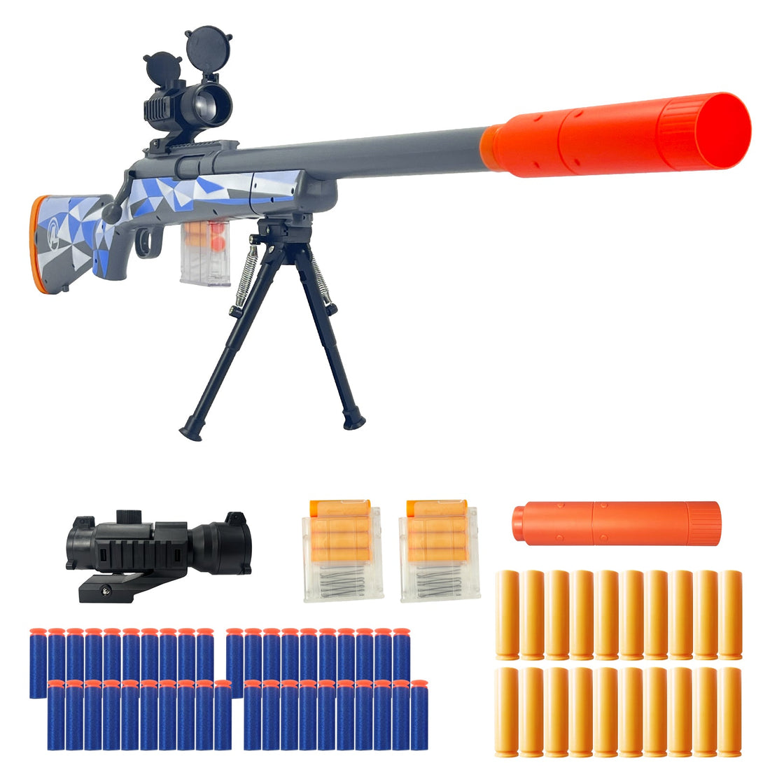 Toy Gun - M24 Tactical Toy Gun - Features realistic design and safe soft bullets for endless fun and excitement! Birthday gift, children's gift. 2