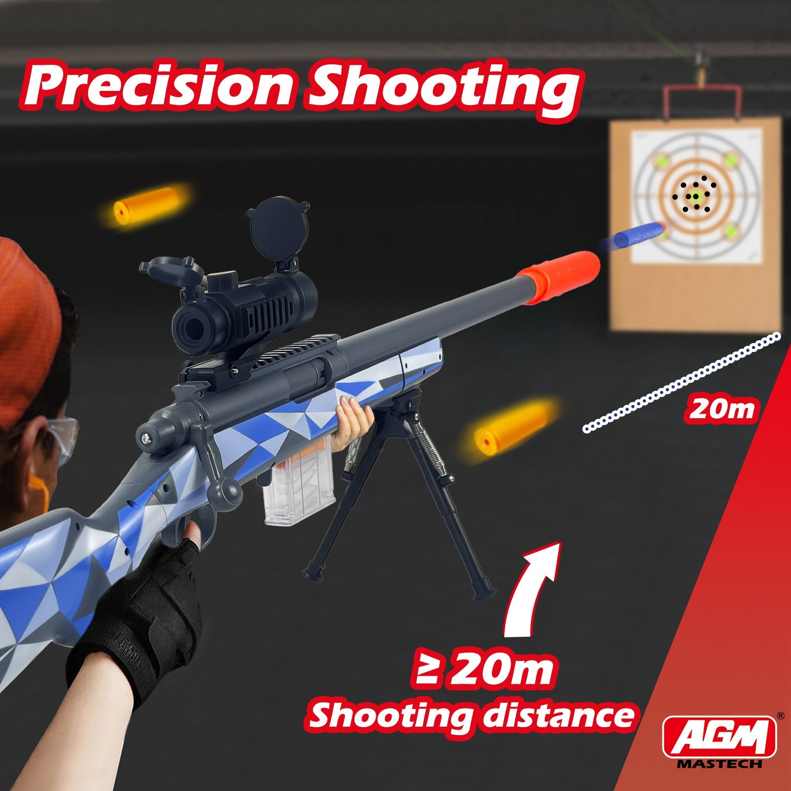 Toy Gun - M24 Tactical Toy Gun - Features realistic design and safe soft bullets for endless fun and excitement! Birthday gift, children's gift. 3
