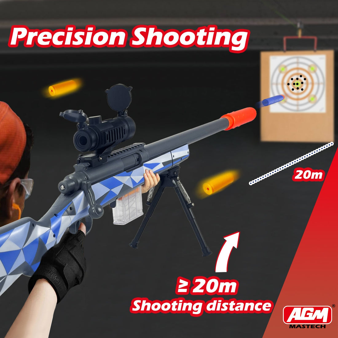 Toy Gun - M24 Tactical Toy Gun - Features realistic design and safe soft bullets for endless fun and excitement! Birthday gift, children's gift. 3