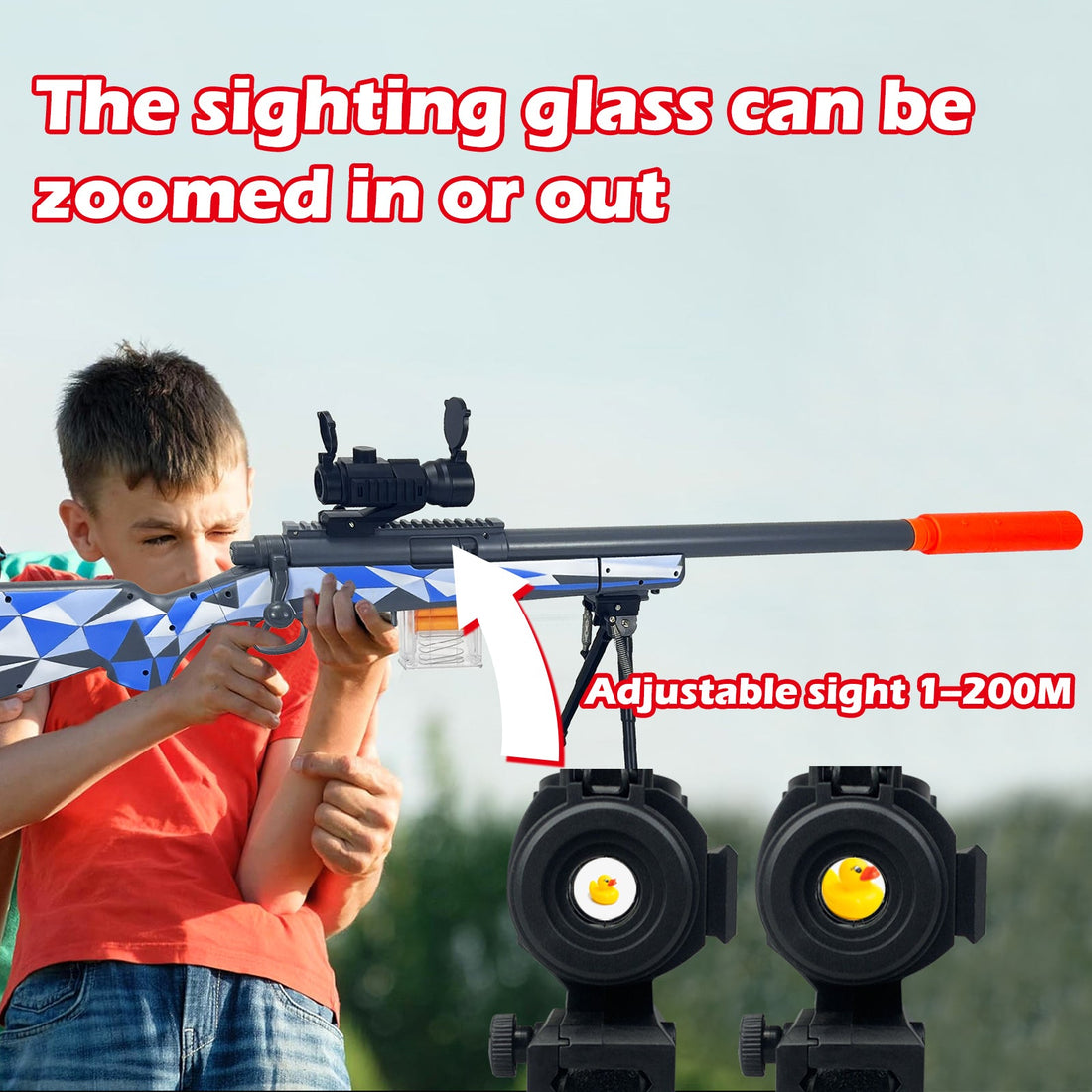 Toy Gun - M24 Tactical Toy Gun - Features realistic design and safe soft bullets for endless fun and excitement! Birthday gift, children's gift. 6
