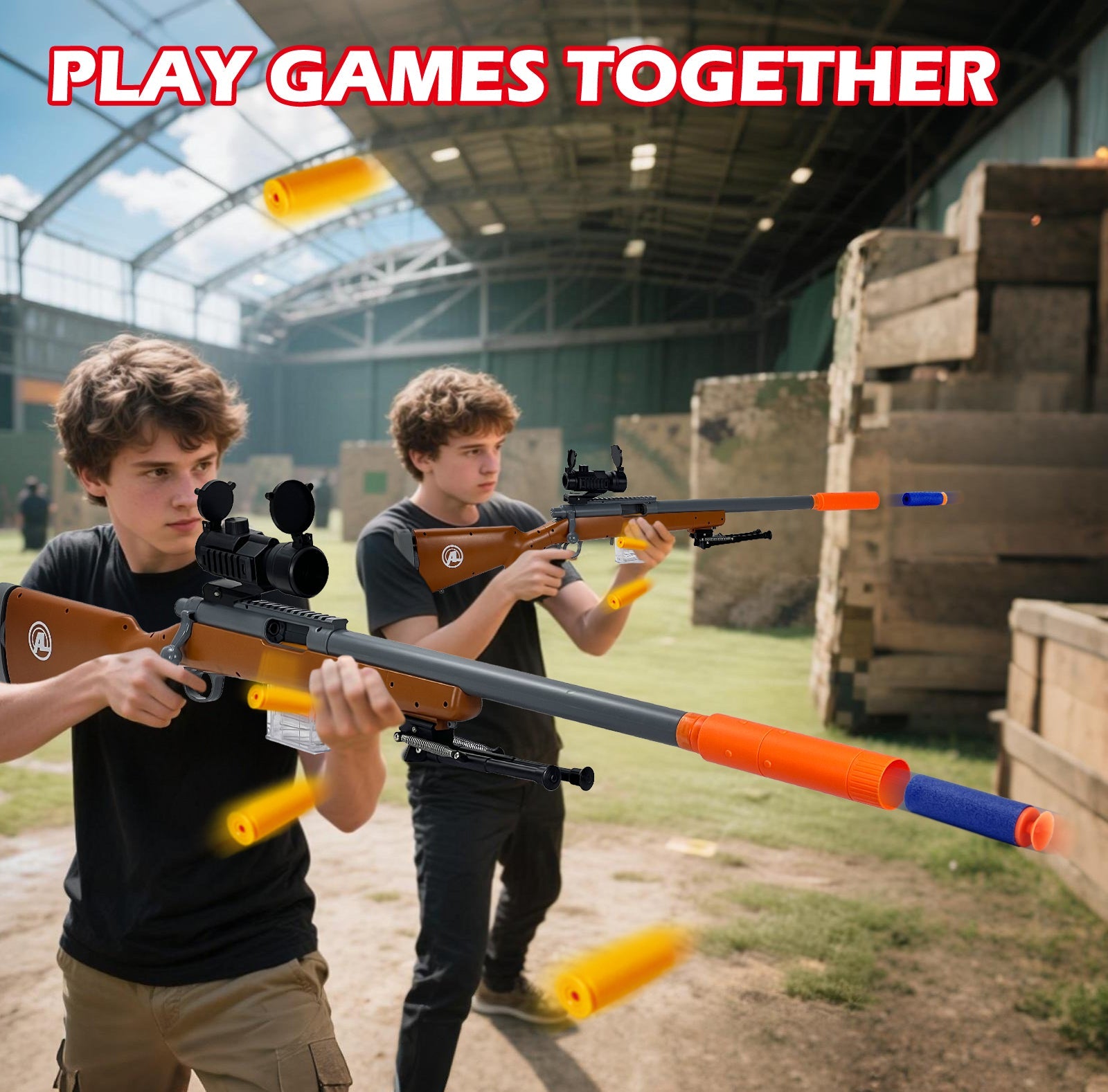 Toy Gun M24 Sniper Rifle Toy Brown 6