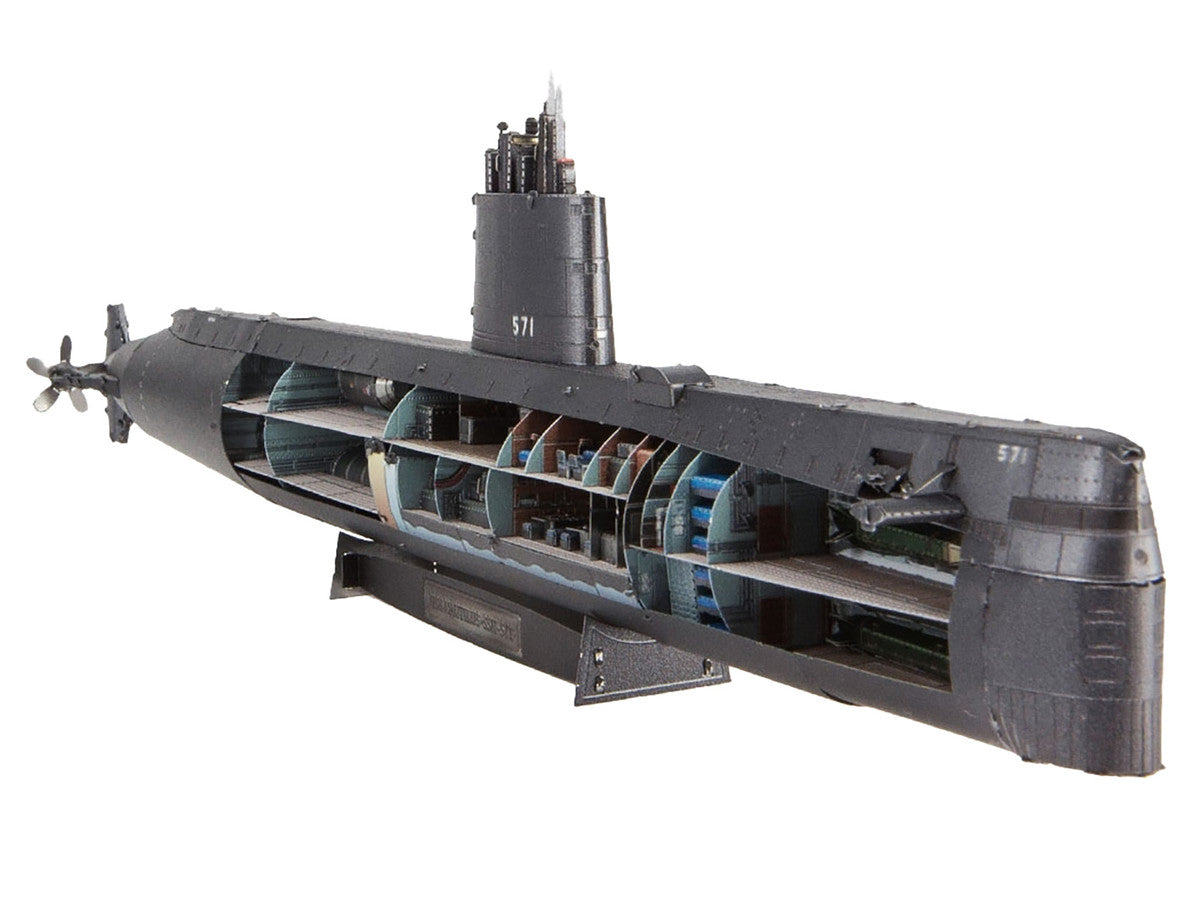 Model Kit USS Nautilus (SSN-571) Submarine "United States Navy" (Challenging Difficulty) Steel Model by Metal Earth-2