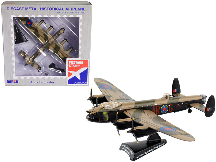 Avro Lancaster NX611 Bomber Aircraft "G for George 460 Squadron" Royal Australian Air Force 1/150 Diecast Model Airplane by Postage Stamp-0