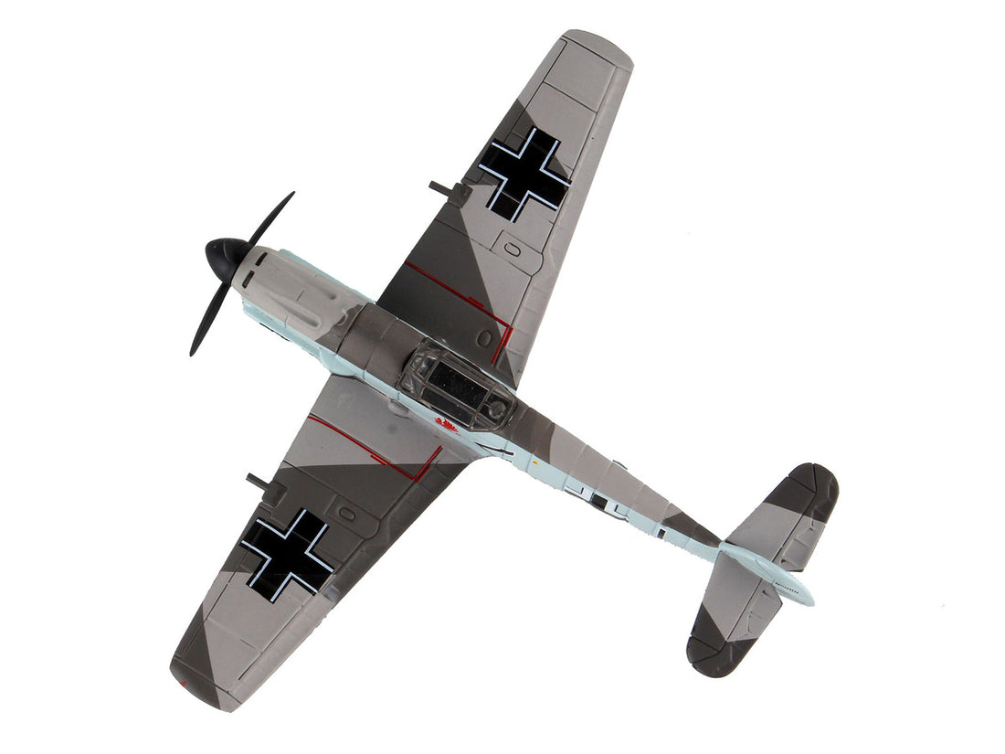 Messerschmitt Bf-109 Fighter Aircraft "Black 1 Ace Adolf Galland" German Luftwaffe 1/87 Diecast Model Airplane by Postage Stamp-3