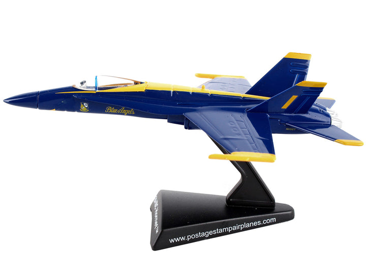 McDonnell Douglas F/A-18C Hornet Aircraft "Blue Angels" United States Navy 1/150 Diecast Model Airplane by Postage Stamp-1