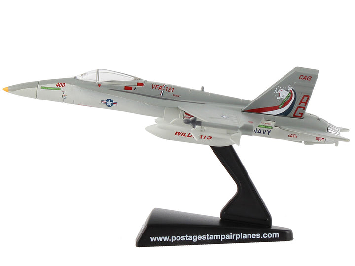 McDonnell Douglas F/A-18C Hornet Fighter Aircraft "VFA-131 Wildcats" United States Navy 1/150 Diecast Model Airplane by Postage Stamp-1