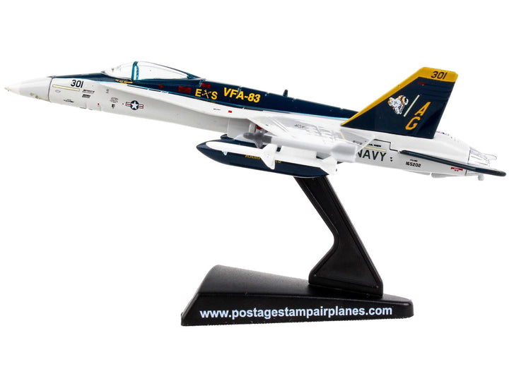 McDonnell Douglas F/A-18C Hornet Fighter Aircraft "VFA-83 Rampagers" United States Navy 1/150 Diecast Model Airplane by Postage Stamp-1