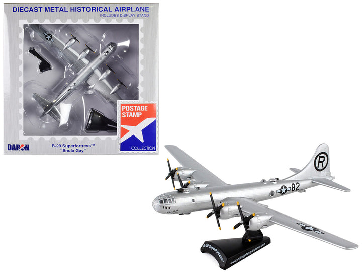 Boeing B-29 Superfortress Aircraft #82 "Enola Gay" United States Army Air Force 1/200 Diecast Model Airplane by Postage Stamp-0