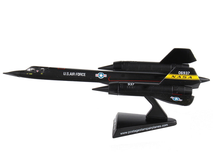 Lockheed YF-12 SR-71 Blackbird Aircraft "NASA" United States Air Force 1/200 Diecast Model Airplane by Postage Stamp-1