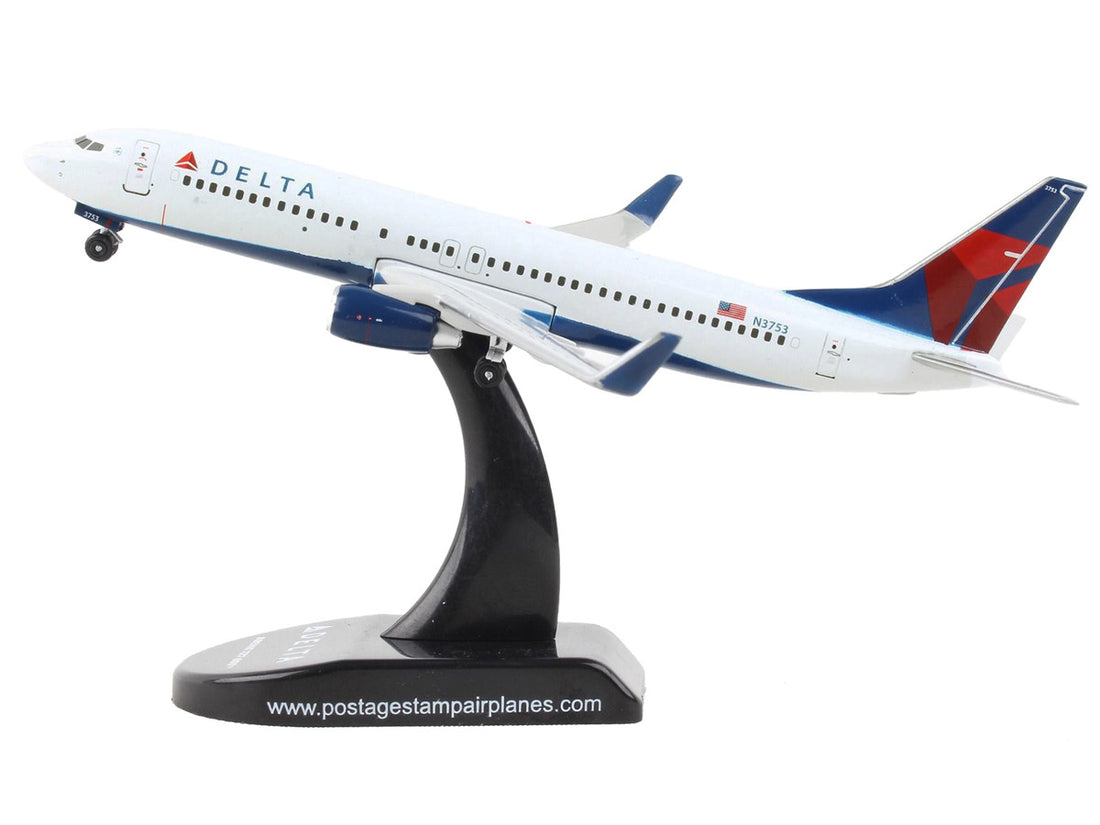 Boeing 737-800 Next Generation Commercial Aircraft "Delta Air Lines" 1/300 Diecast Model Airplane by Postage Stamp-1