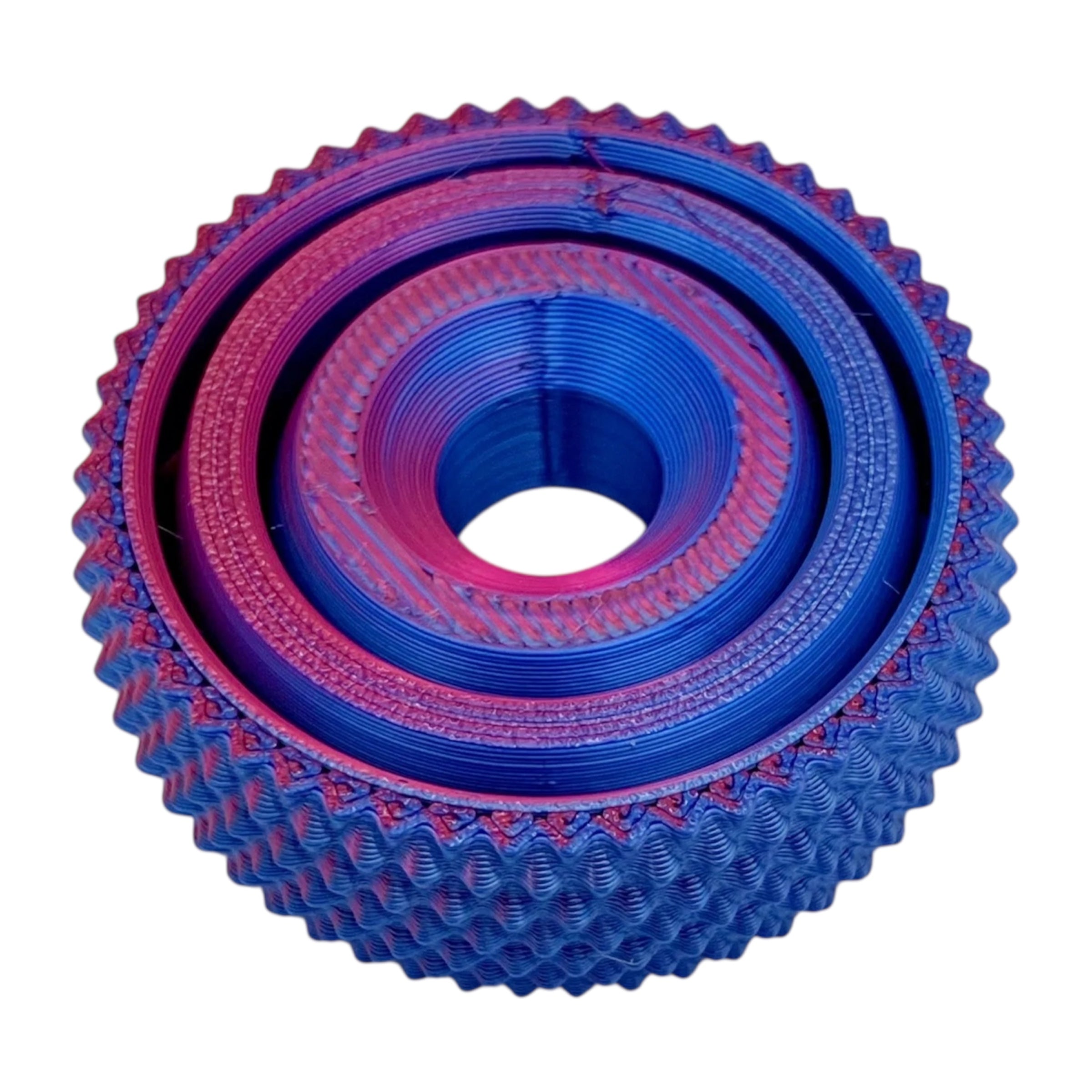 Mutli-Colored Textured Gyro Fidget 5