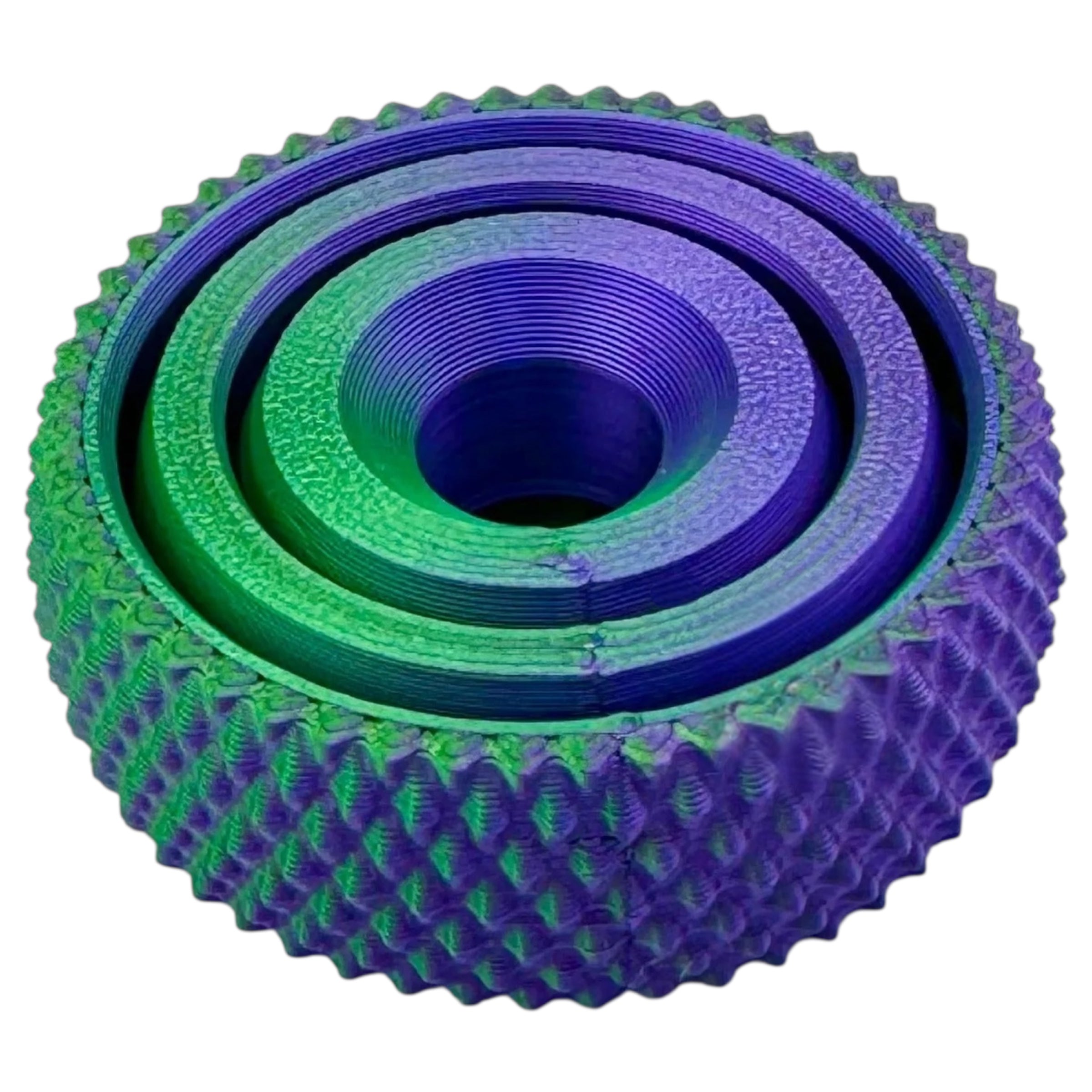 Mutli-Colored Textured Gyro Fidget 2
